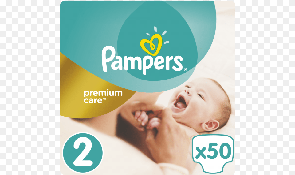 Pampers Premium Care 2 Jumbo Pack, Baby, Face, Head, Person Free Png