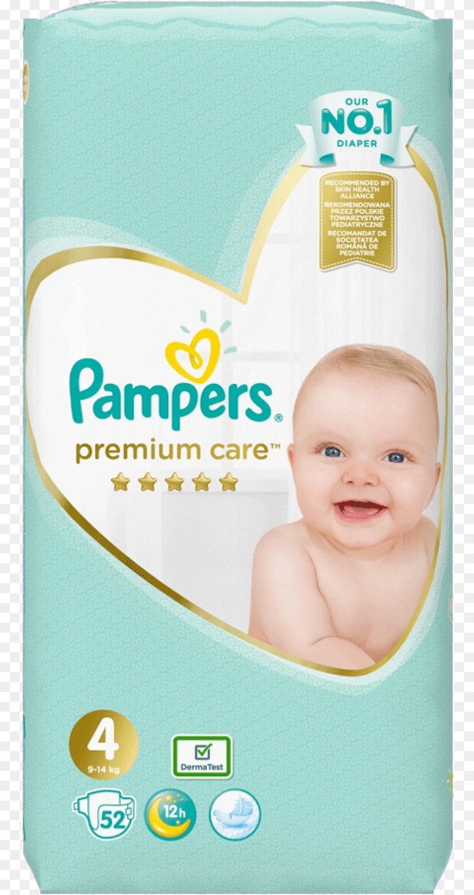Pampers Premium Care Mega Maxi 9 18 Kg 52 Pcs Pampers Premium, Baby, Diaper, Person, Face Free Png