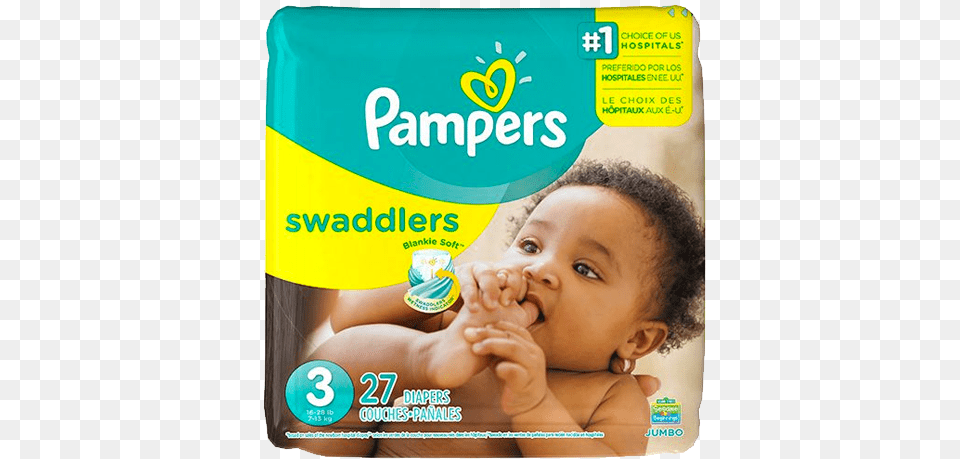 Pampers Size 4 Diapers, Baby, Face, Head, Person Free Png