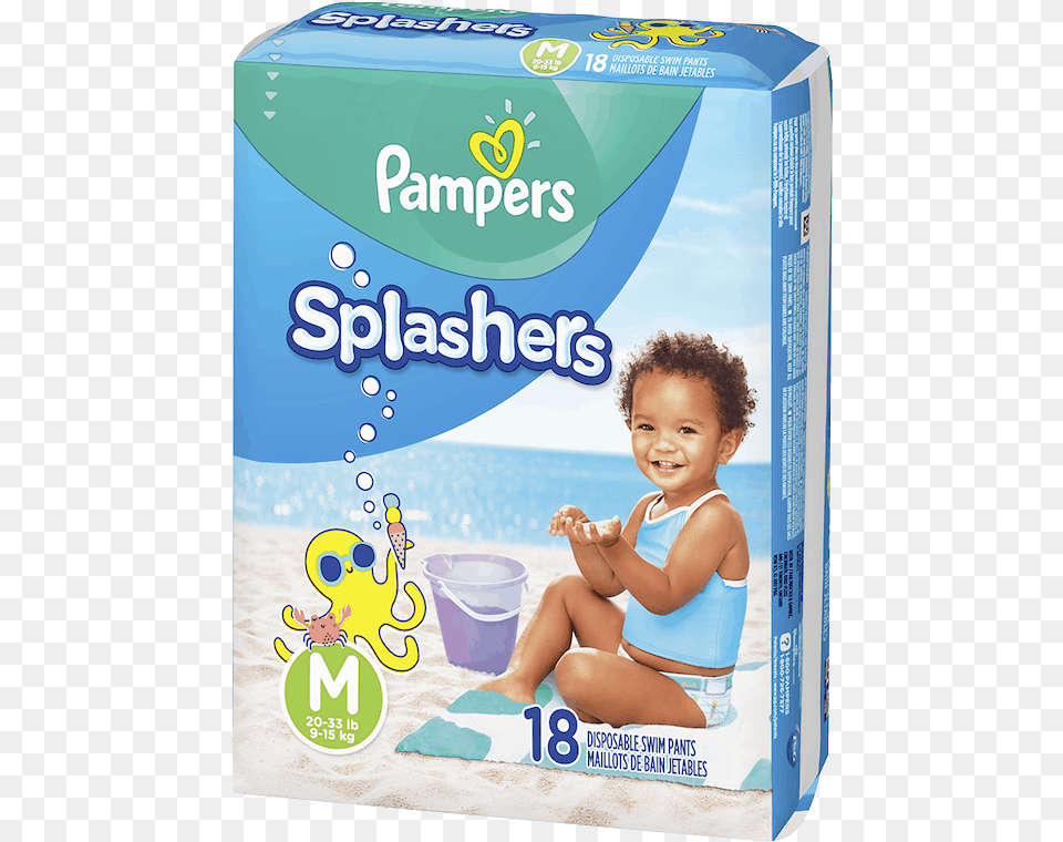 Pampers Splashers Size Small, Baby, Person, Indoors, Diaper Free Transparent Png