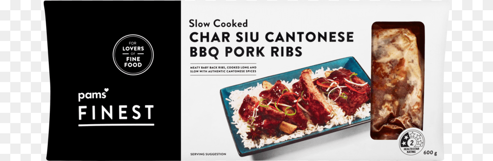Pams Finest Slow Cooked Southern Style Bbq Pork Ribs, Advertisement, Poster, Food, Meal Free Transparent Png