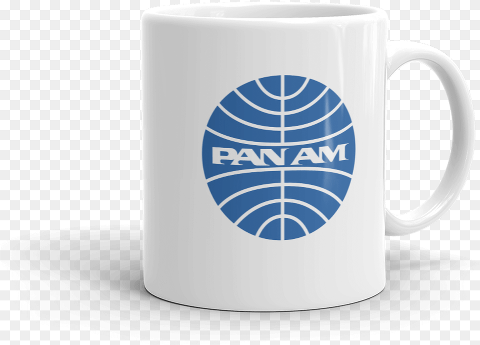 Pan Am Vintage Airline White Coffee Mug T Shirt Pan Am, Cup, Beverage, Coffee Cup Free Transparent Png