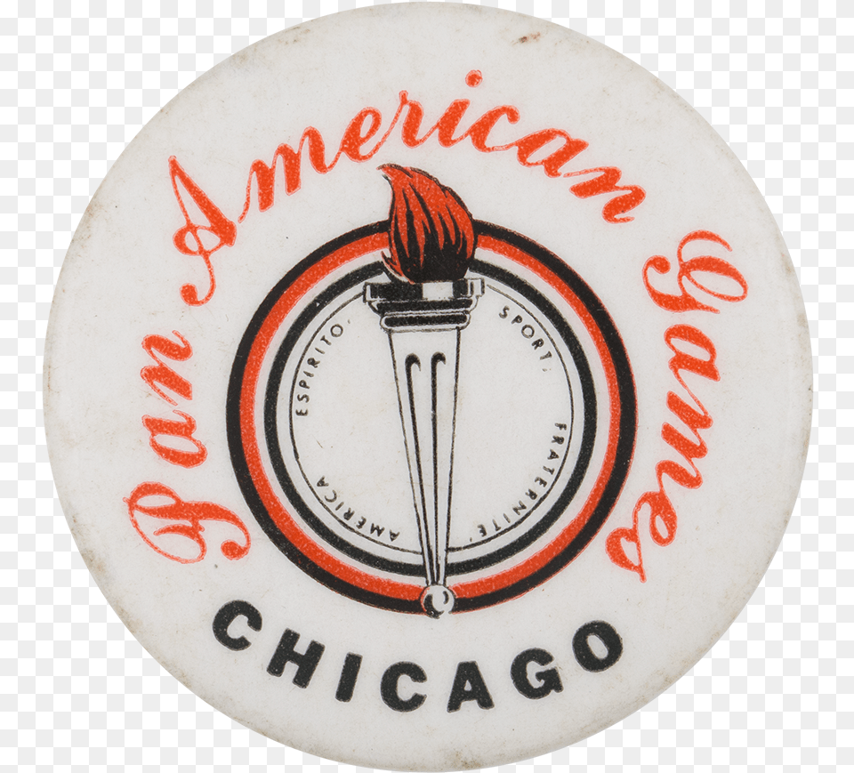 Pan American Games Chicago Chicago Button Museum Badge, Logo, Symbol Free Transparent Png