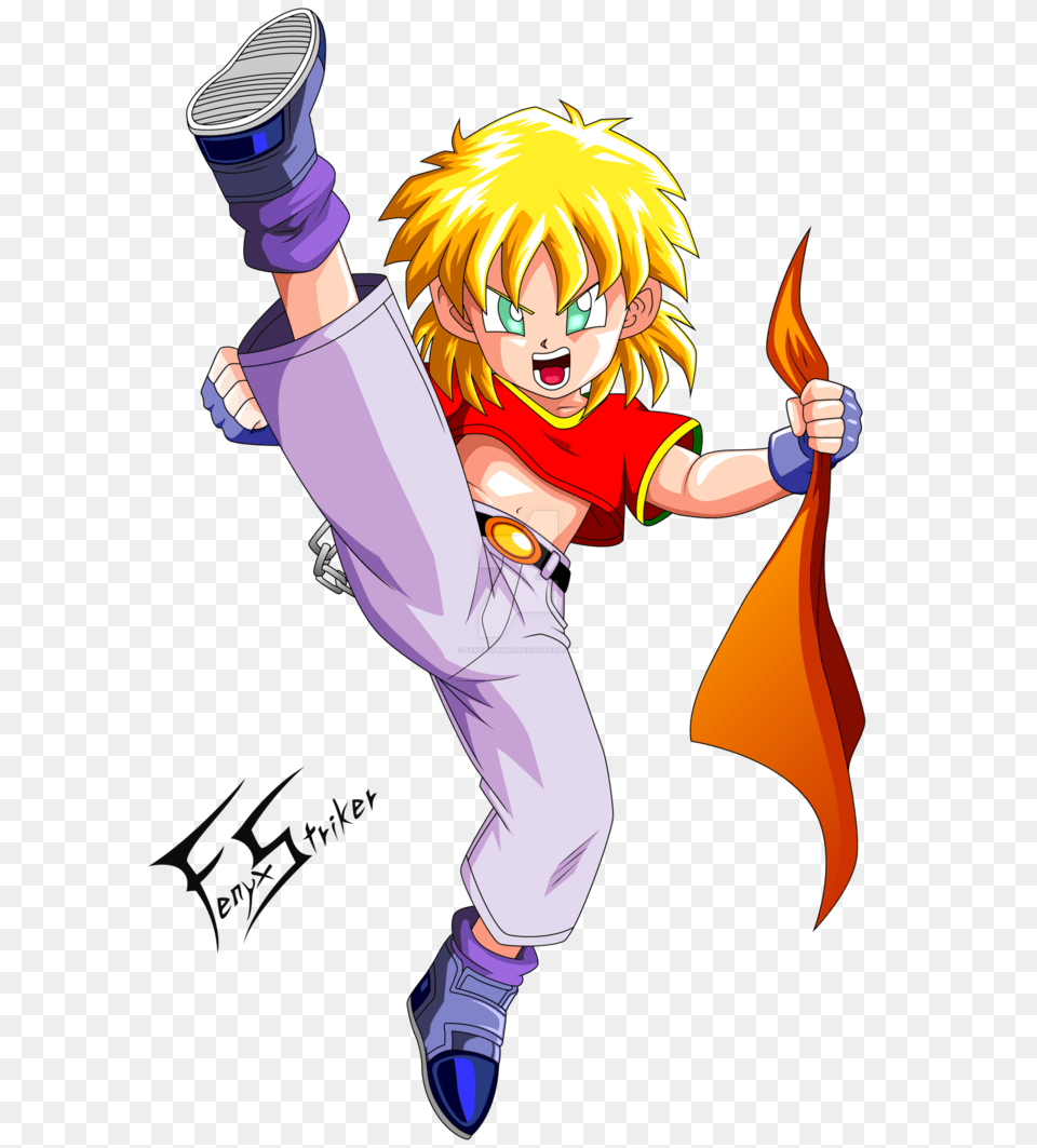 Pan Gt Super Saiyan Render, Book, Comics, Publication, Person Free Transparent Png