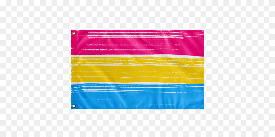 Pan Sexual Pride Flag Paint Stroke Design Purposely Designed Png