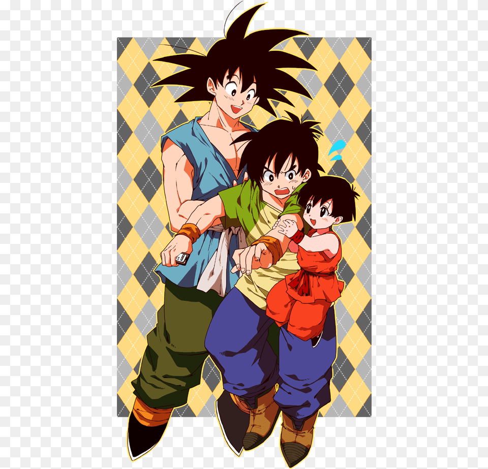 Pan Son Gokuu And Son Goten Drawn By 20cal Cartoon, Book, Comics, Publication, Baby Png Image