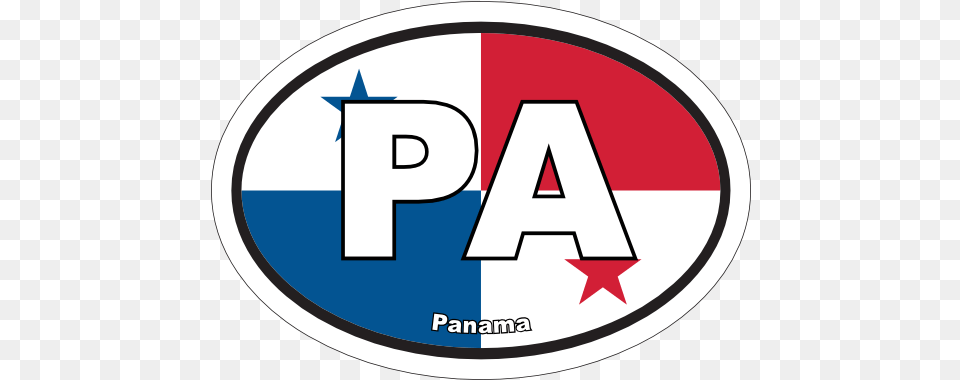 Panama Pa Flag Oval Magnet Circle, Logo, Disk, Symbol Png