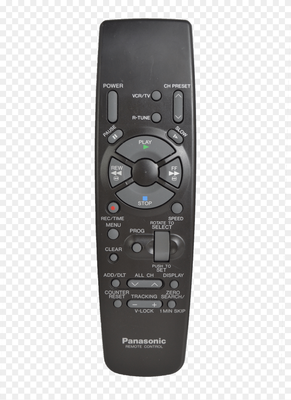 Panasonic Vsqs1337 Vcr Vhs Player Remote Control For Electronics, Remote Control Png