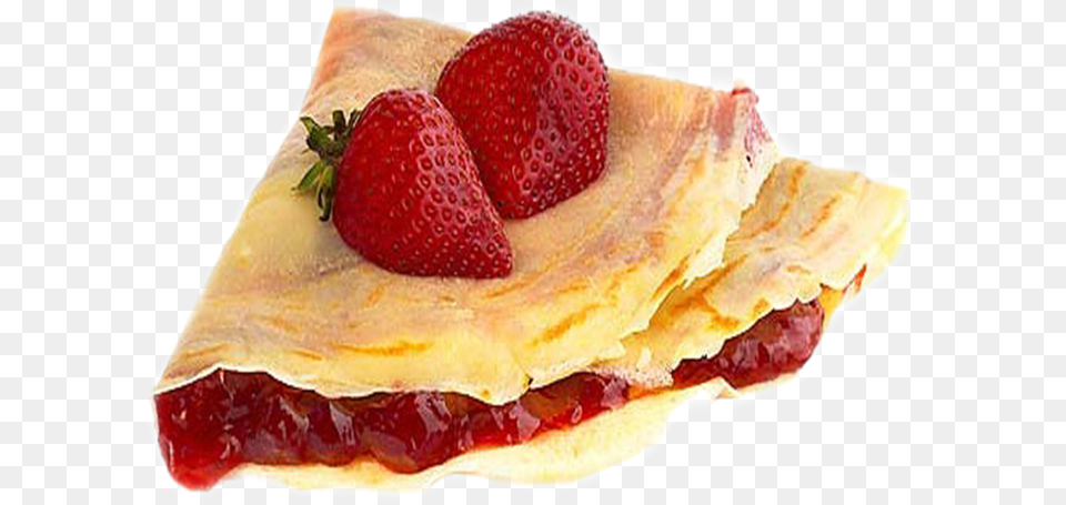 Pancake, Bread, Food, Berry, Strawberry Free Png Download