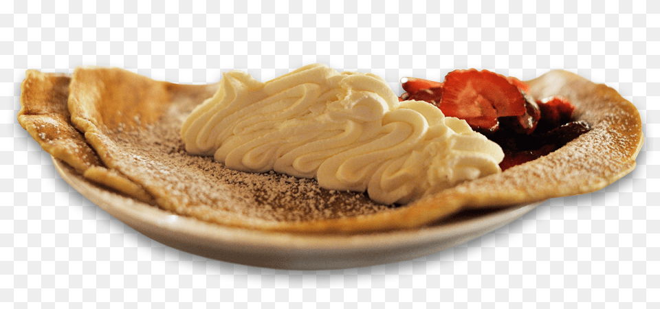 Pancake, Bread, Food, Cream, Dessert Png Image