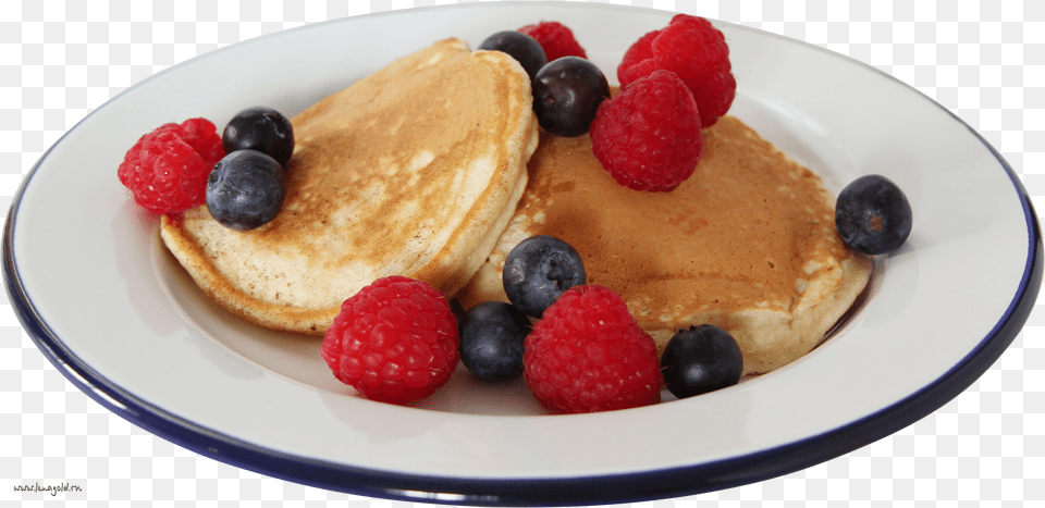 Pancake, Bread, Food, Berry, Produce Free Png Download
