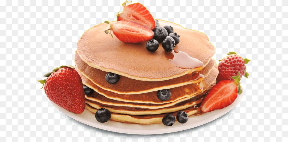 Pancake, Bread, Food, Berry, Fruit Png Image