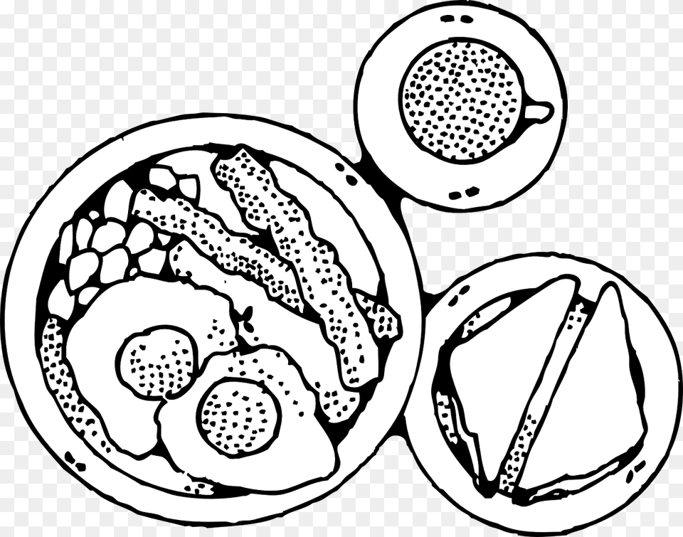 Pancake Breakfast Clip Art Breakfast White And Black, Ct Scan Free Transparent Png