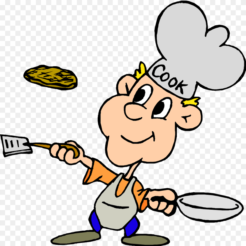 Pancake Breakfast Cooking Clip Art Cook Clipart, Cartoon, Cutlery, Baby, Cleaning Free Png