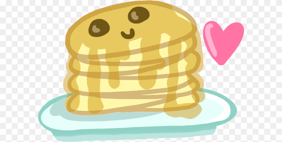 Pancake Cartoon, Bread, Food Png Image