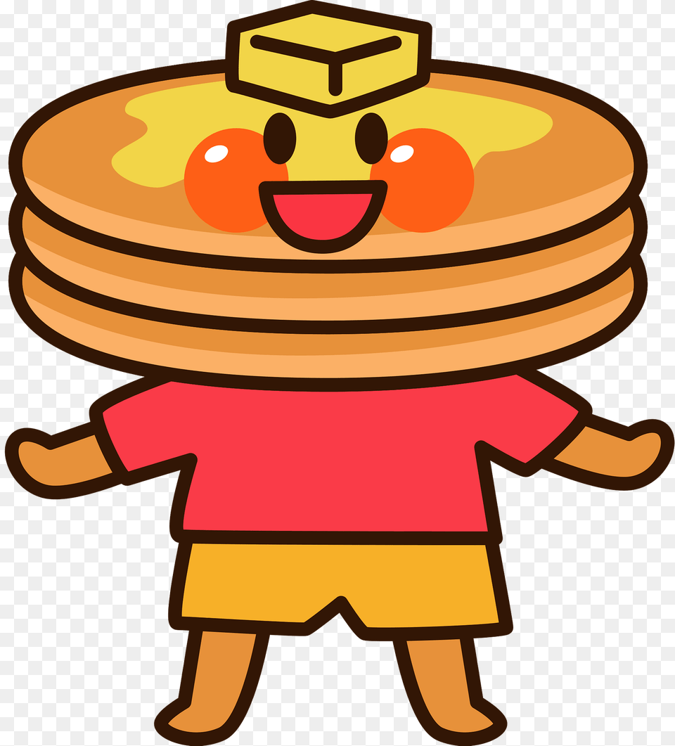 Pancake Character Clipart, Dynamite, Weapon, Bread, Food Png Image