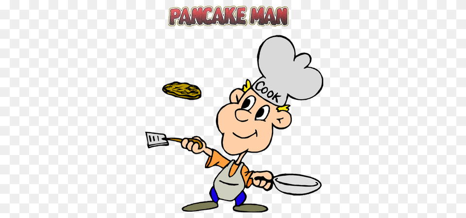 Pancake Clipart Pancake Man, Baby, Cartoon, Person, Face Free Png