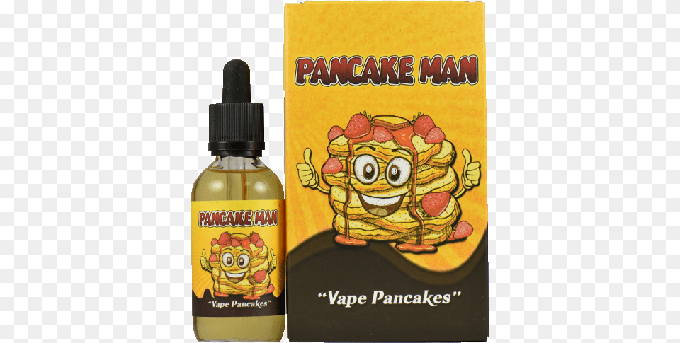 Pancake Man 60ml Vape Breakfast Classics Pancake Man Ejuice, Bottle, Cosmetics, Perfume, Aftershave Free Transparent Png