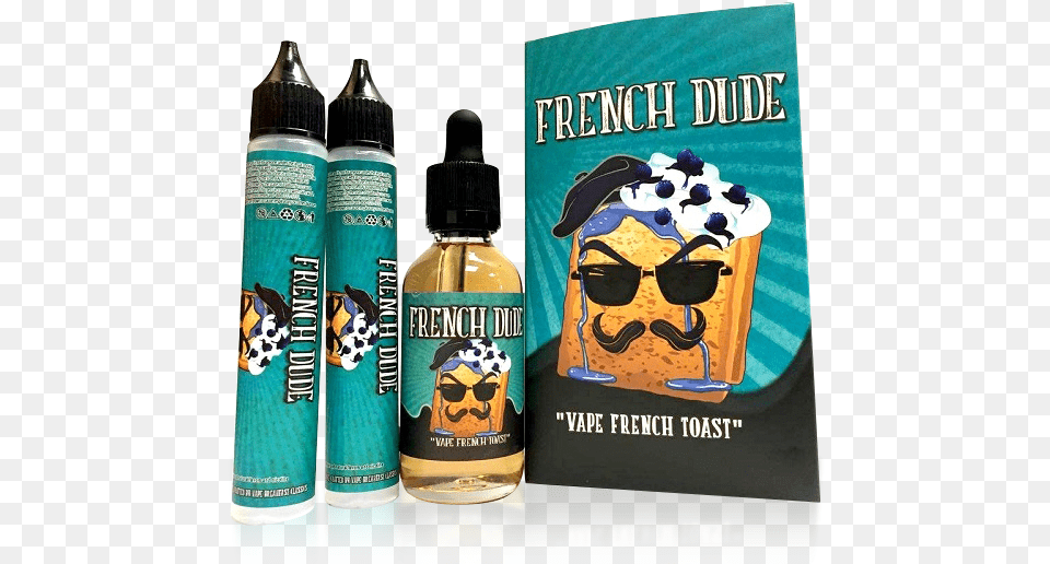 Pancake Man French Dude Vape, Bottle, Cosmetics, Perfume, Aftershave Free Transparent Png