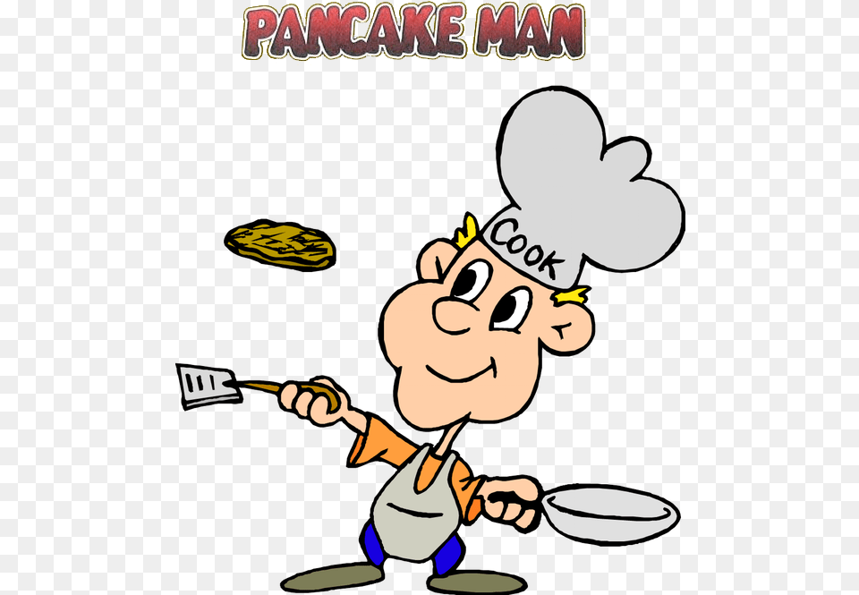 Pancake Man Recipe Pack, Baby, Person, Cartoon, Face Free Transparent Png
