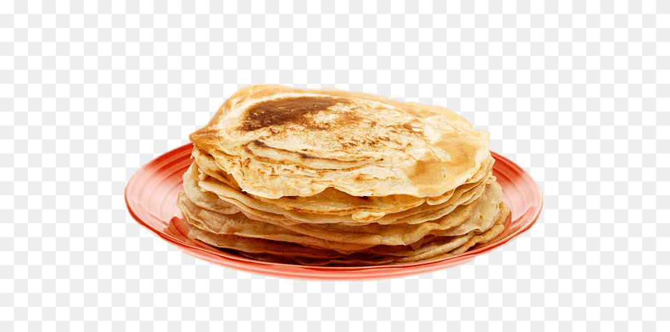 Pancake On Plate, Bread, Food, Burger, Tortilla Free Png