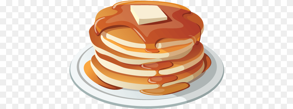 Pancakes And Bacon Transparent Pancake, Birthday Cake, Bread, Cake, Cream Free Png