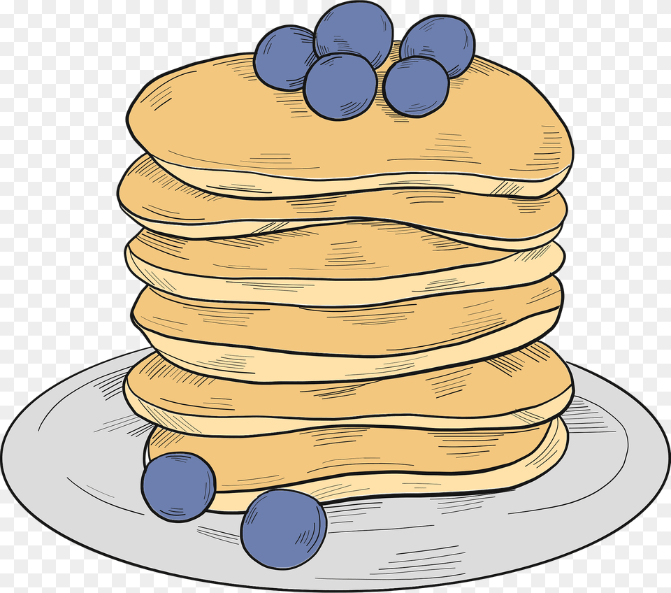 Pancakes Clipart, Bread, Food, Pancake Png