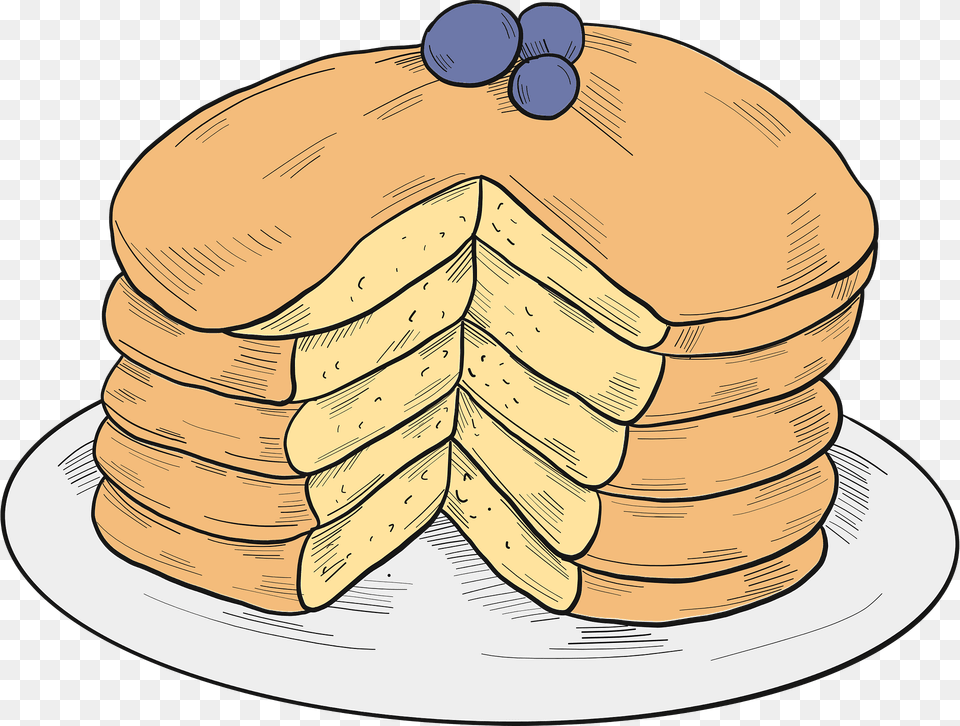 Pancakes Clipart, Bread, Food Free Png Download