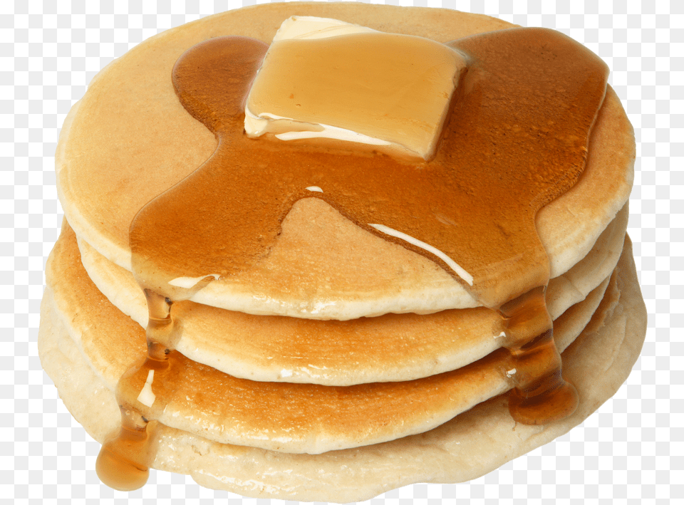 Pancakes Pic Pancake With Syrup And Butter, Bread, Food, Burger Free Png