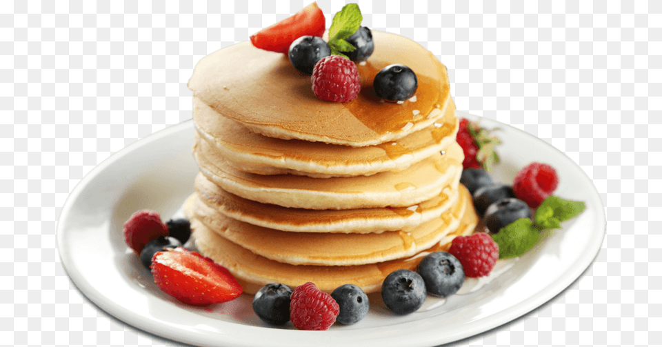 Pancakes Transparent Background, Bread, Food, Berry, Fruit Png Image