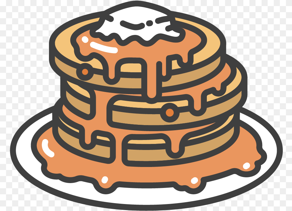 Pancakes With Maple Syrup Shirt Clip Art, Birthday Cake, Cake, Cream, Dessert Free Png