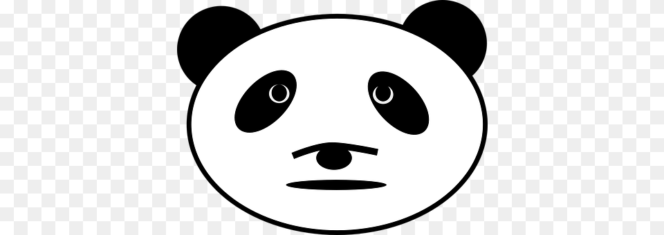 Panda Stencil, Disk Free Png