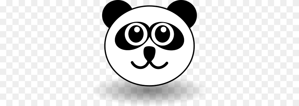 Panda Stencil, Astronomy, Moon, Nature Free Png Download