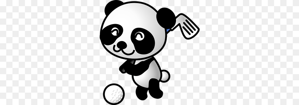 Panda Cutlery, Fork, Ball, Golf Png
