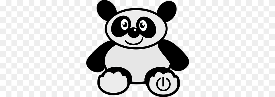 Panda Stencil, Nature, Outdoors, Snow Free Transparent Png