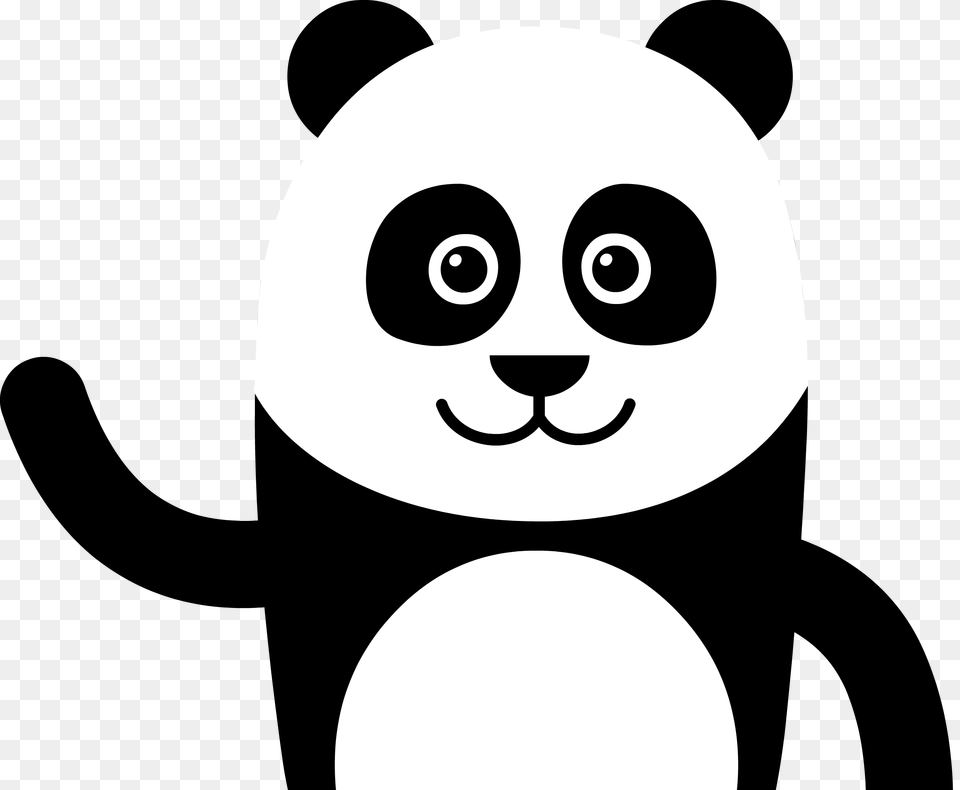 Panda, Stencil Png Image