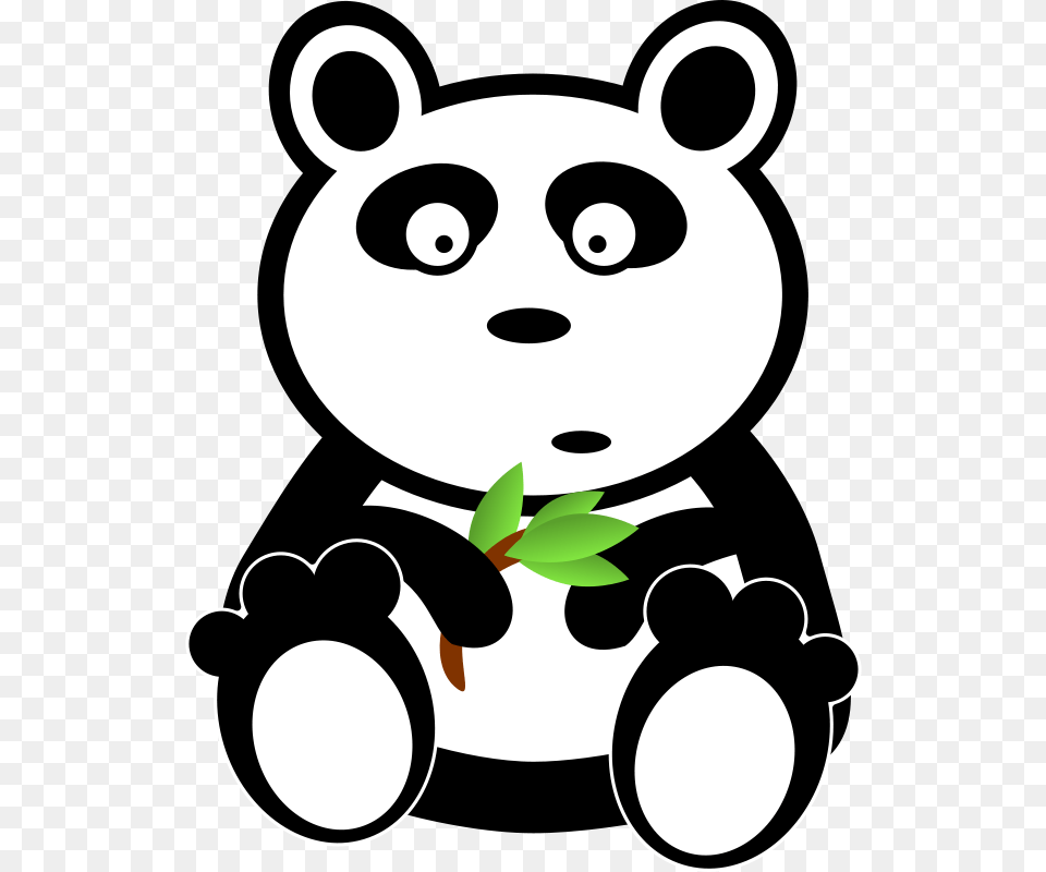 Panda, Stencil, Animal, Bear, Mammal Png