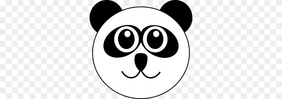 Panda Stencil, Logo, Disk, Symbol Free Png