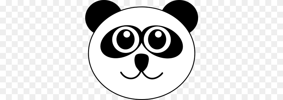 Panda Stencil, Disk, Logo, Symbol Free Transparent Png