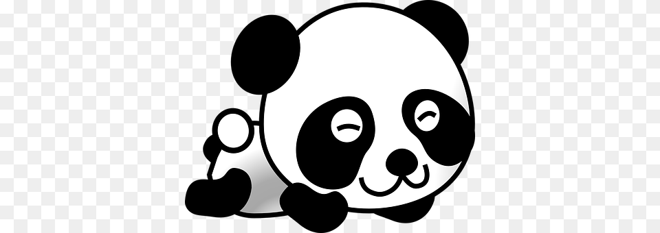 Panda Stencil Free Png Download