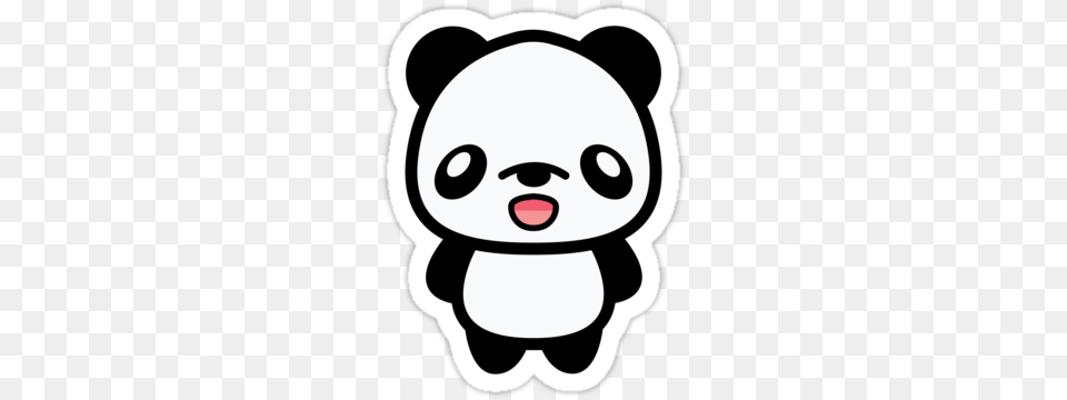 Panda, Stencil, Baby, Person, Face Free Transparent Png