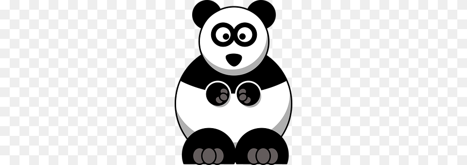 Panda Stencil, Nature, Outdoors, Snow Free Png