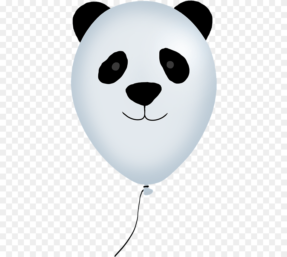 Panda Animal Balloon Cartoon, Astronomy, Moon, Nature, Night Png Image