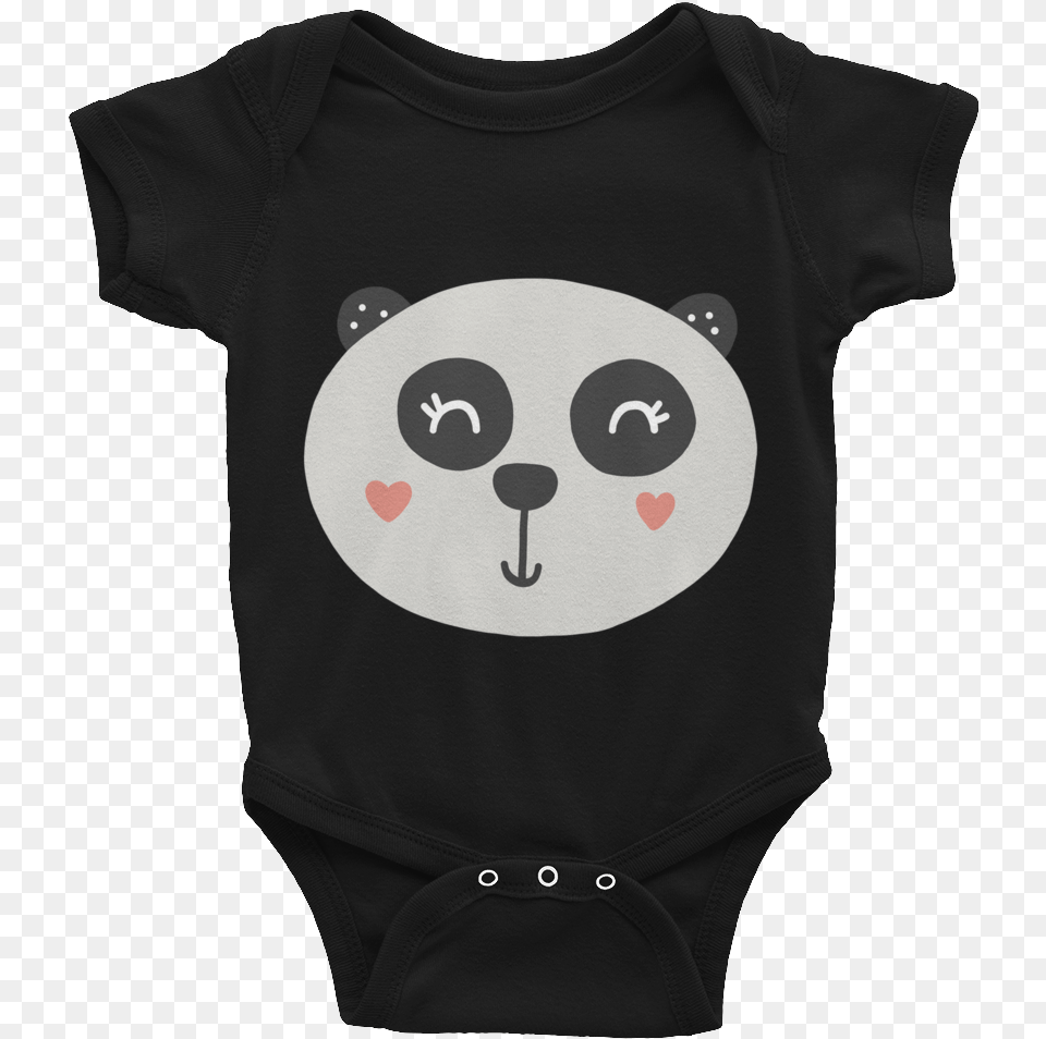 Panda Baby Bodysuit 2 Minths Baby Onesies, Clothing, T-shirt, Shirt, Person Free Png Download