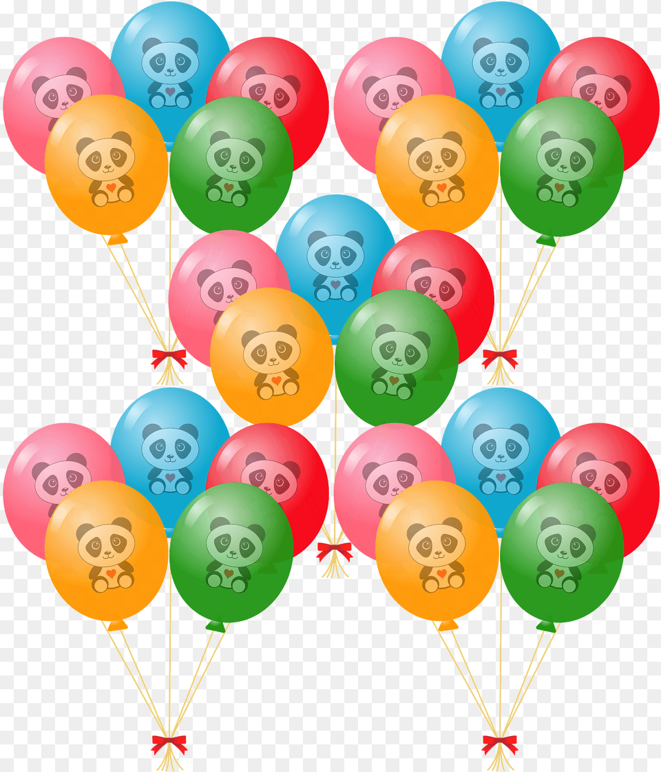 Panda Balloons Clipart, Balloon Free Transparent Png