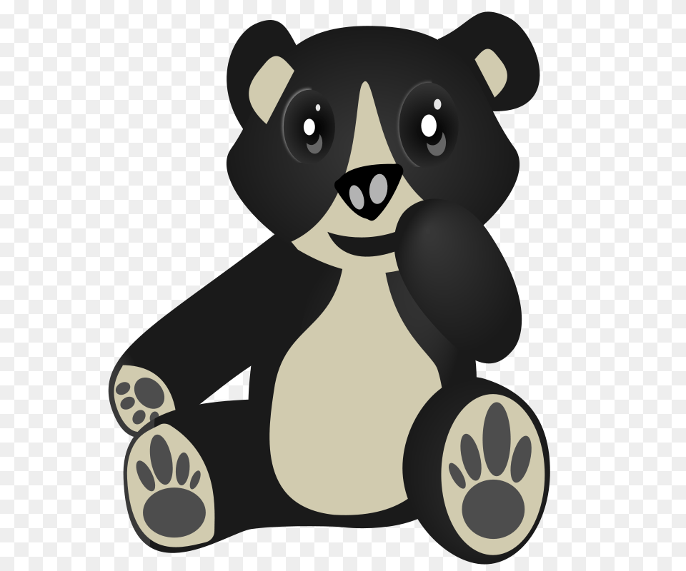 Panda Bear Hugging A Heart Clip Art Panda Bear Hugging, Nature, Outdoors, Snow, Snowman Free Png Download