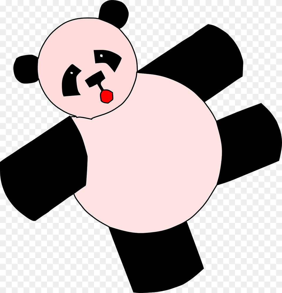 Panda Bear Panda Teddy Picture Animated Moving Panda Cute, Animal, Fish, Sea Life, Shark Free Png