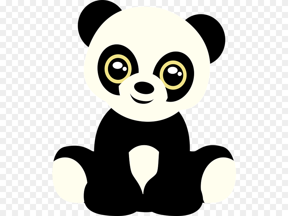 Panda Bear Teddy Bear Animal Cute Plush Cub Good Morning Panda, Alien, Baby, Person Png Image