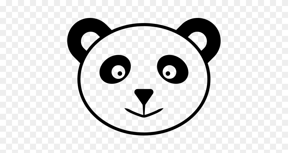 Panda Cartoon Panda Cartoon Panda Face Icon With And Vector, Gray Free Png