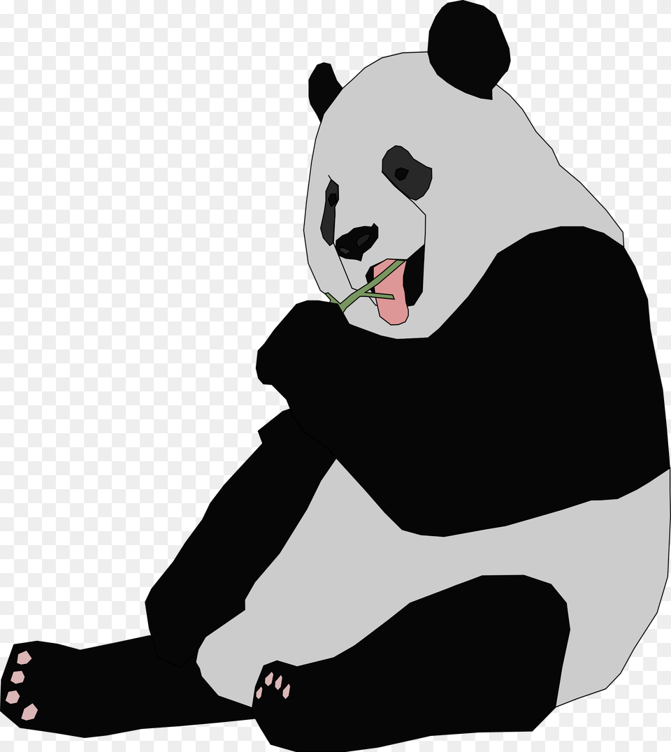 Panda Clip Art Black And White, Adult, Female, Person, Woman Free Png Download